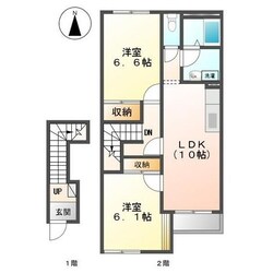 渕高駅 徒歩10分 2階の物件間取画像